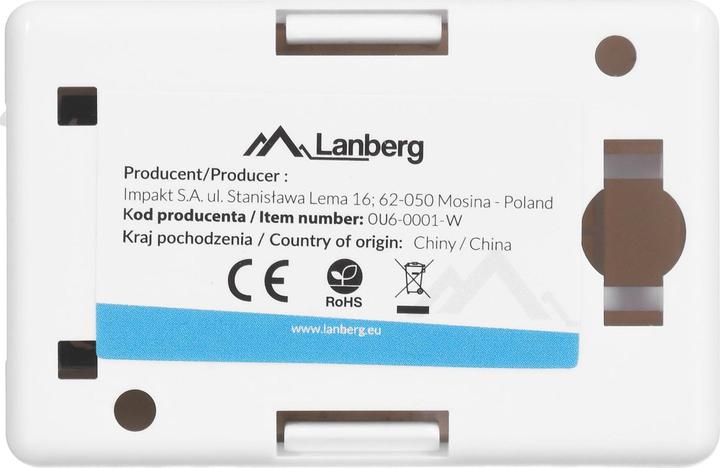 Produktbild Lanberg OU6-0001-W Steckdose RJ-45 Weiss