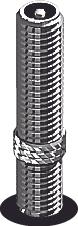 Actual product image Schwalbe Hose workshop packing (50 pcs) 50 pcs, AV19 (Schrader (AV), 28", 29", 27.5", 40 mm)