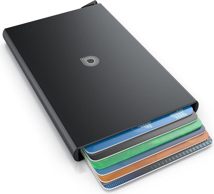 Aplic Kartenetui, Karten Schutzhülle aus Alu für 6 Karten NFC / RFID Abschirmung Blocker aus Aluminium
