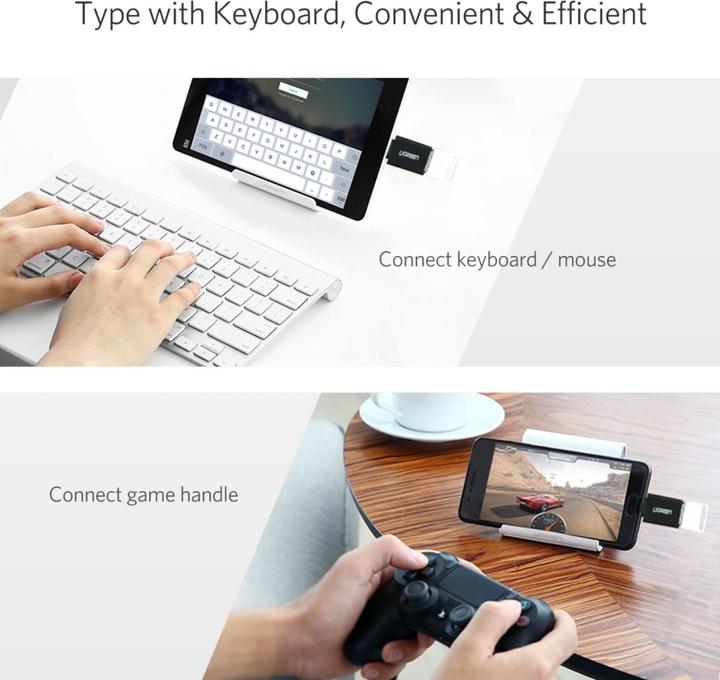 Actual product image Ugreen USB-C 3.1 to USB-A 3.0 Jack Adapter (USB-A, 28 cm)