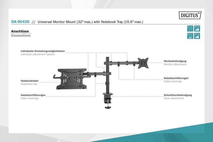 Actual product image Digitus DA-90436 (Table, 32")