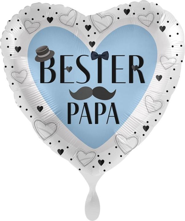 Produktbild Premioloon Bester Papa Herz Ballon