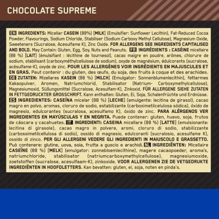 Immagine prodotto Optimum Nutrition Gold Standard 100% Casein (Cioccolato, 1 pz., 1820 g)