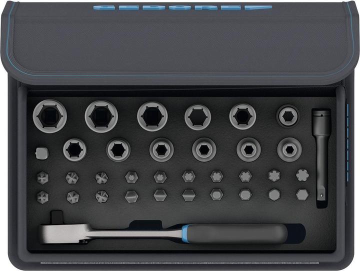 Immagine prodotto Gedore Set di bussole con cricchetto 1/4" 35 pezzi