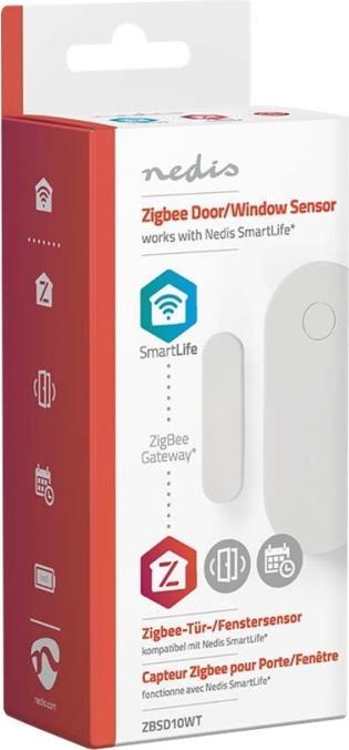 Actual product image Nedis SmartLife - Zigbee Smart Door/Window Sensor - Zigbee Gateway - Battery Operated - Integ
