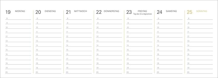 Produktbild Harenberg Naturparadiese Premium-Tischplaner 2025 - Wochenkalender mit 53 Fotografien (Harter Einband, Deutsch)