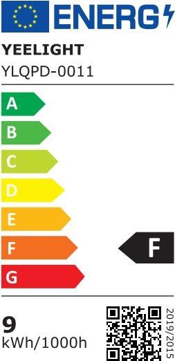 Energy Label Yeelight W4 (E27, 4 W, 806 lm, 4 x, F)