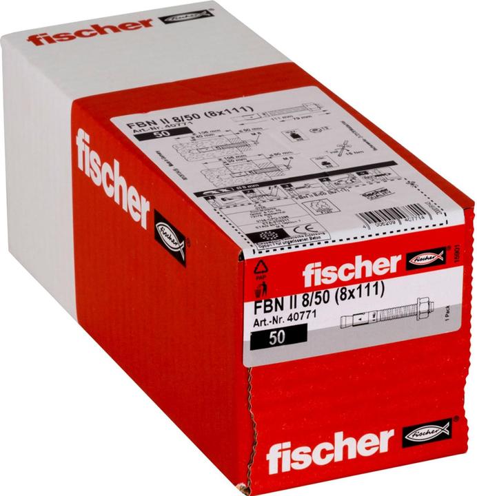 Produktbild Fischer hulrumsdybel sort pan - Powerknot rosett M5x65 m/panhoved 25stk 18-30mm TX25 (50 Stk.)