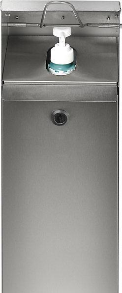 Image du produit VAR Distributeur de produit désinfectant pour les mains, pour l'extérieur, inox.