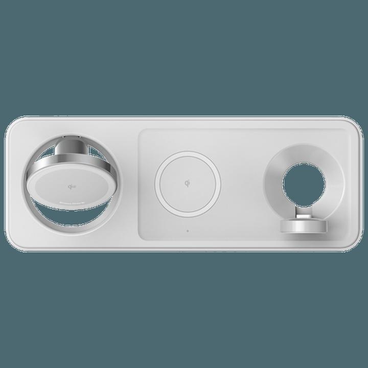 Produktbild Anker MagGo Magnetic Wireless Charger 15W, 3-in-1 Pad, White, EU Plug (25 W)