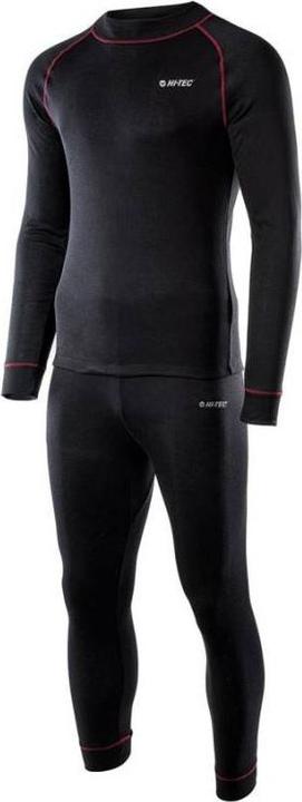 Hi-Tec Thermoactieve ondergoedset voor mannen, sweatshirt + broek, broek, legging, Sorin set, zwart (L)