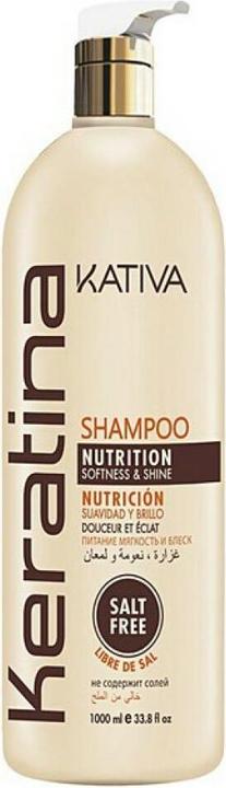 Immagine prodotto Kativa Keratina Shampoo Nutrizione, Morbidezza e Lucentezza 1000 ml (1000 ml, Shampoo liquido)