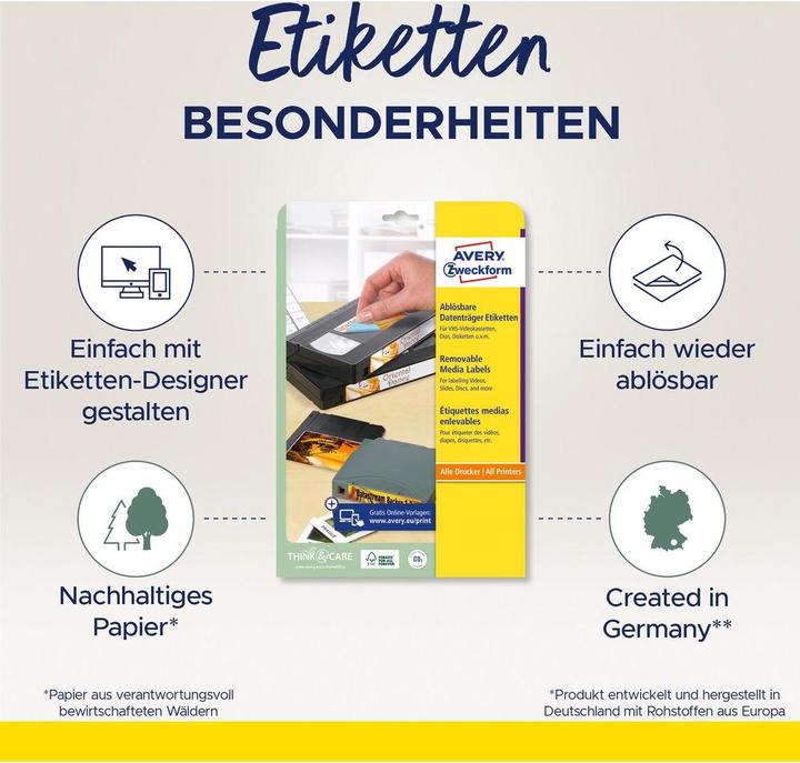 Produktbild Avery Video-Etiketten