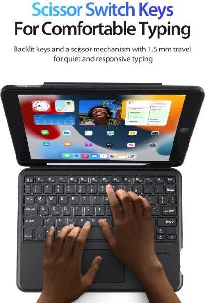 Produktbild Dux Ducis DK Series Keyboard Case (Eng. Int., iPad 7, iPad 8, IPad 9)