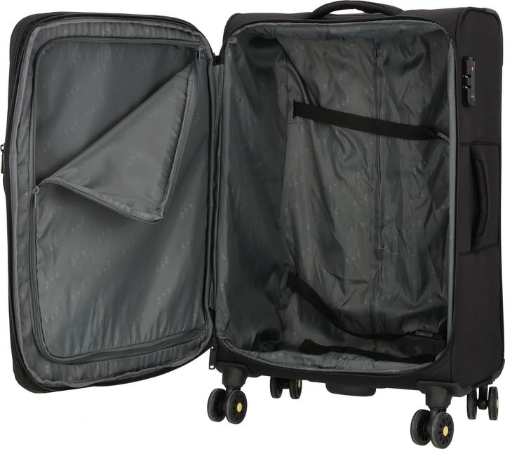 Actual product image D&N Travel Line 9704 4-wheel suitcase set, 3-piece with stretch fold (220 l, XL (from 140l))