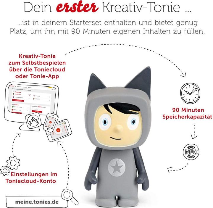 Actual product image Tonies Toniebox Starter Set Anthracite (Creative Tone) (German)
