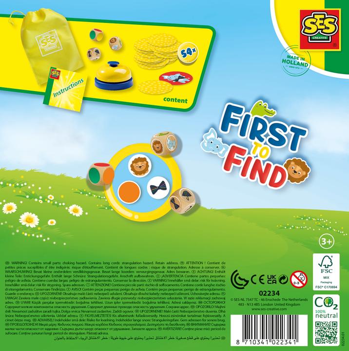 Image du produit Ses First to Find - Rechercher, appeler et collecter (Français, Anglais)