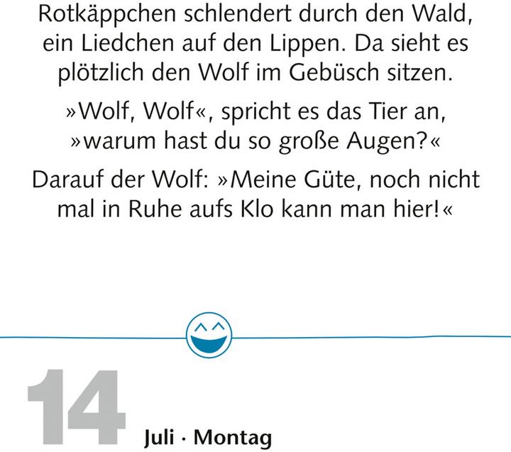 Produktbild Harenberg Anders:Beste Witze Tagesabreisskalender (Kein Einband, Deutsch)