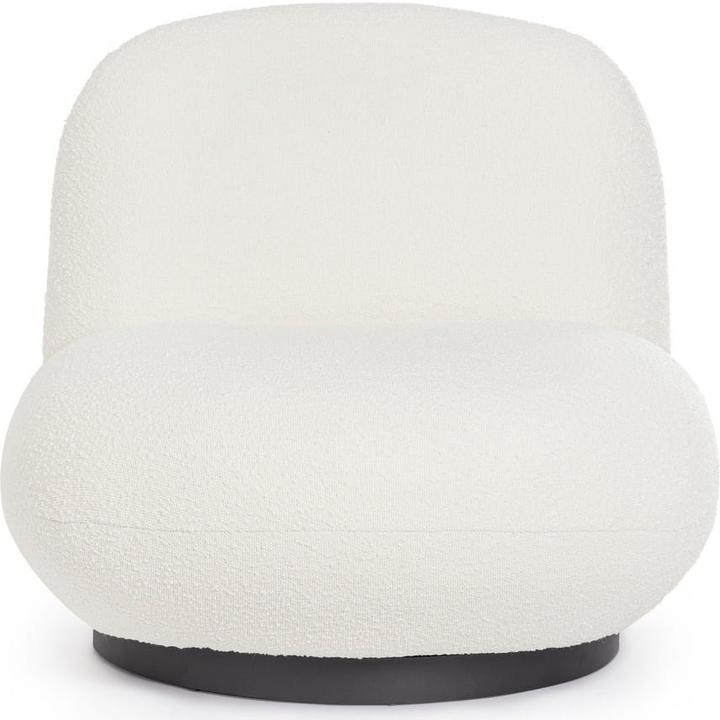 Image du produit Bizzotto Fauteuil pivotant Margot blanc boucle