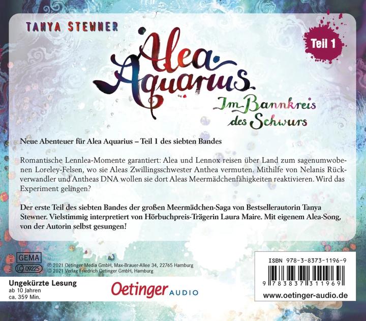 Actual product image Alea Aquarius 7. under the spell of the oath (Frank Gustavus, Laura Maire, Claudia Carls, Tanya Stewner, Guido Frommelt, German)