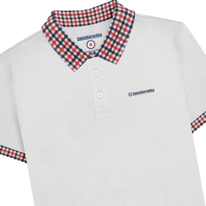 Immagine prodotto Lambretta SS25 Maglietta Polo Percalle, a Quadretti Uomo (4XL)