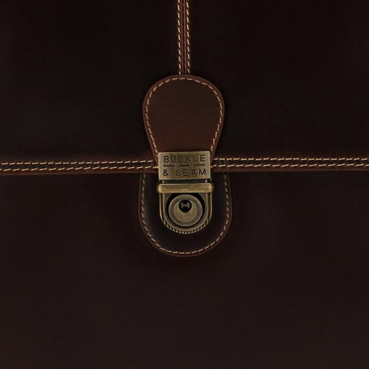 Actual product image Buckle & Seam Briefcase Sierra Brown/Stripes