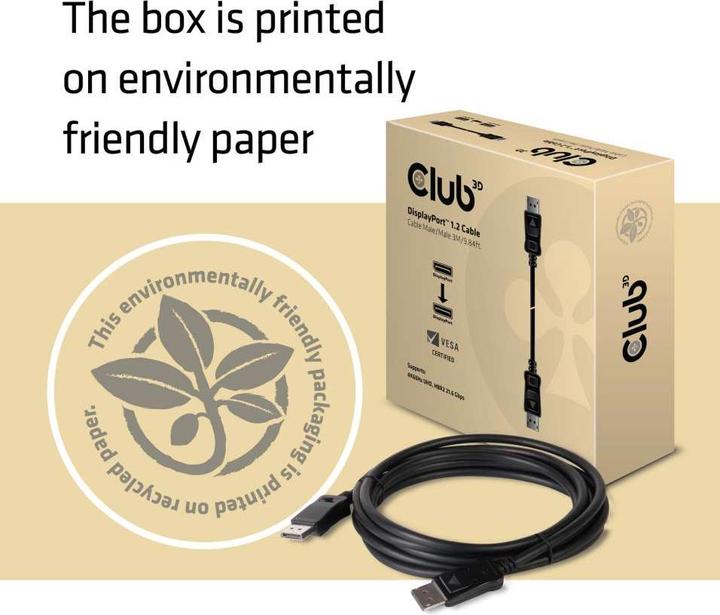 Image du produit Club 3D DisplayPort — DisplayPort (3 m, DisplayPort)
