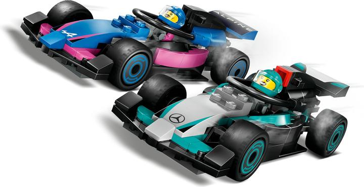 Produktbild LEGO F1 Garage mit Mercedes-AMG & Alpine Rennautos (60444, LEGO City)