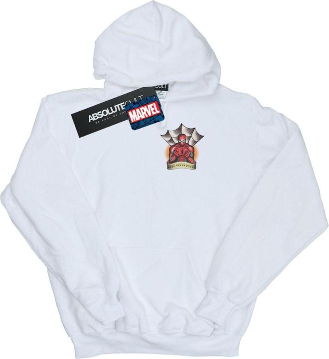 SpiderMan Tattoo Breast Print Kapuzenpullover