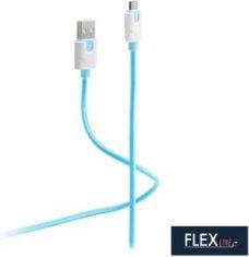 Produktbild Flexline FLX FL31-72303 USB-Ladekabel A Stecker auf Micro B gruen 0.3m (0.30 m, USB 2.0)