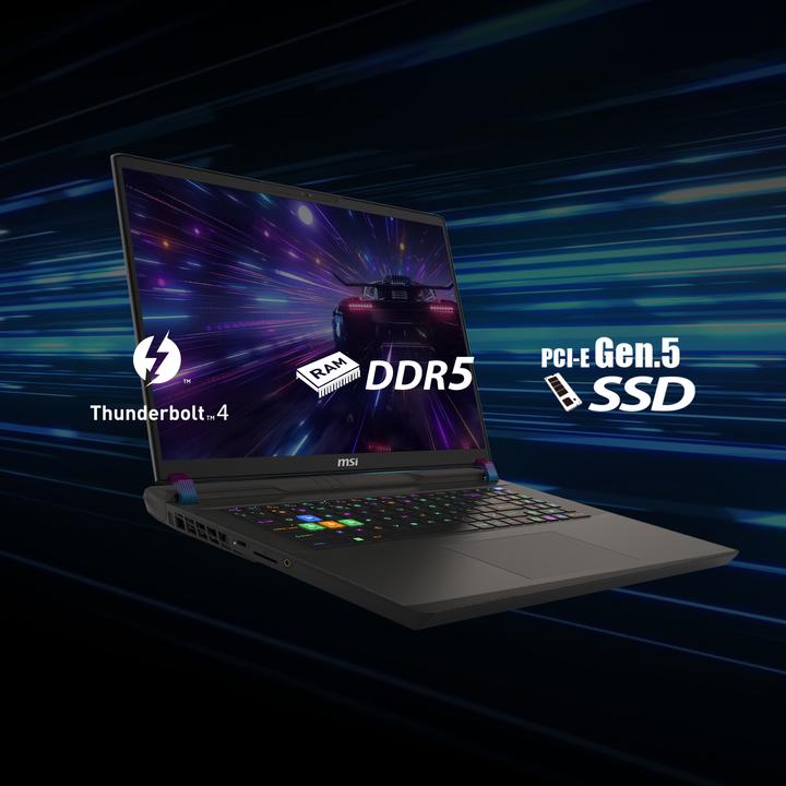 Produktbild MSI Vector 17 HX (17", Intel Core i9-14900HX, 32 GB, 1000 GB, CH)