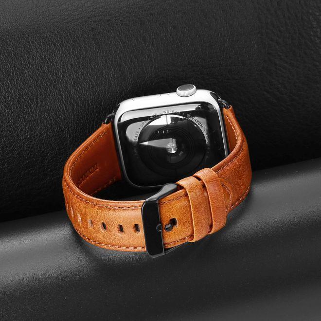 Image du produit Dux Ducis Business Series Bracelet de remplacement en cuir véritable (44 mm, 45 mm, 42 mm, Cuir véritable)