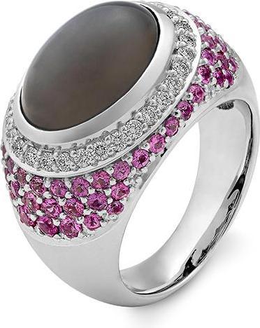 Breuning RING - e.Mondstein Silver Moon/Brill. 0,45 Ct. tw/