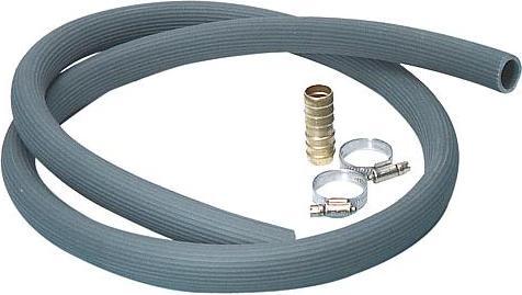 Actual product image Haas & sohn Haas Rubber Washing Machine Drain Hose with Accessories, 2.5 m