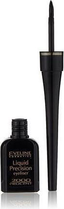 Actual product image Eveline EVELINE Eyeliner Liquid Precision Matt Black czarny eyeliner do oczu (Matt Black)