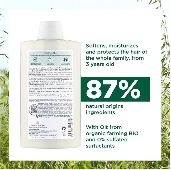 Produktbild Klorane Extra-sanftes Shampoo mit Hafer (100 ml, Flüssiges Shampoo)