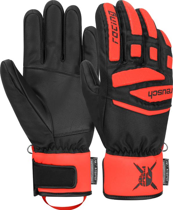 Black, Fluo Red