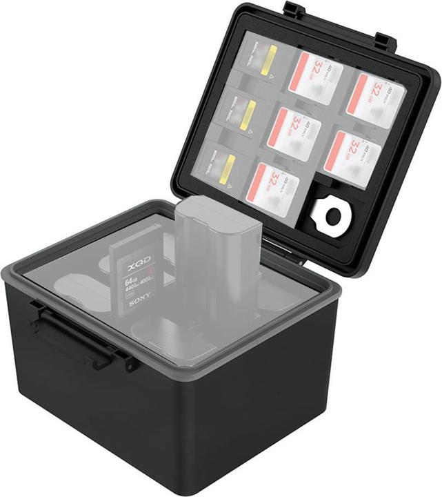 JJC JBC BAT6 Plastic Storage Case
