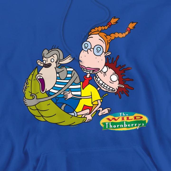 Immagine prodotto The Wild Thornberrys On Leaf Felpa con Cappuccio Eliza Darwin e Donny Uomo (S)