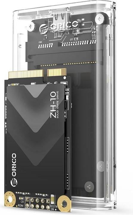 Produktbild Orico Other Computer Accessory TC10-MS MSATA USB-C 3.2 5Gb/s Disk Cartridge - Transparent (M.2 2242)