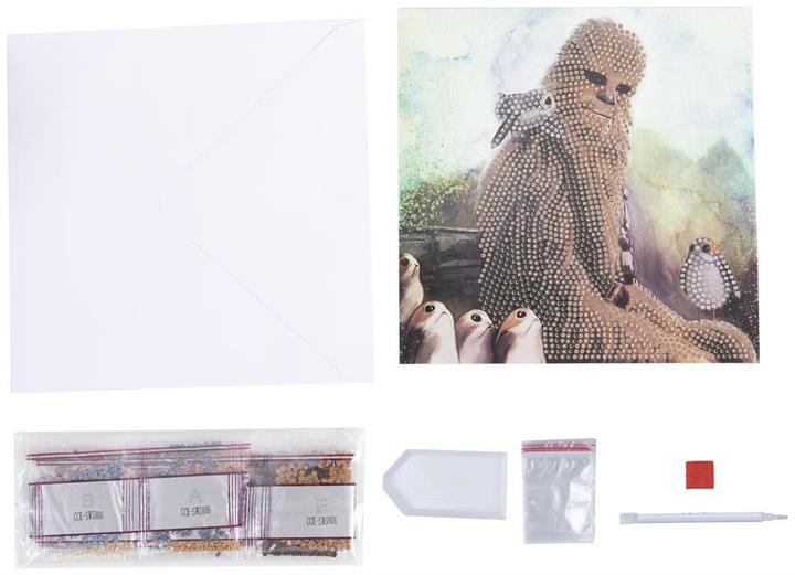 Image du produit Craft Buddy Chewbacca, carte 18x18cm Crystal Art