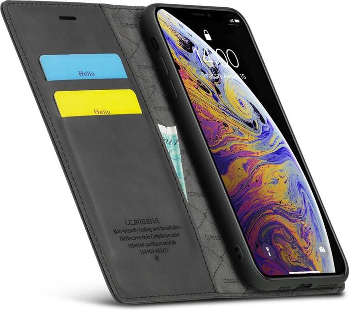 Produktbild Cover-Discount iPhone Xs / X - Stand Flip Case Hülle schwarz (Apple iPhone XS)