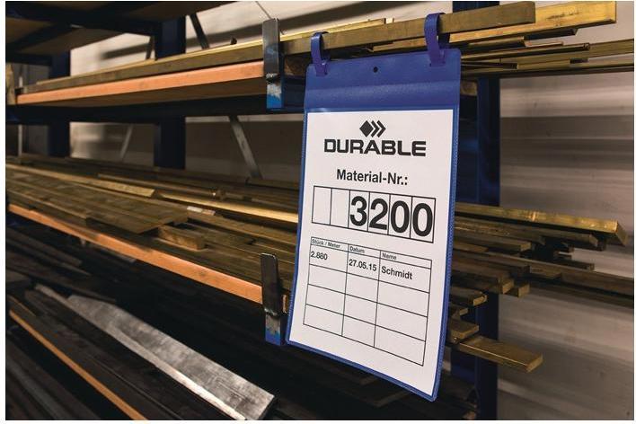 Productafbeelding Durable Etiketzakken met klep (A5, Over)