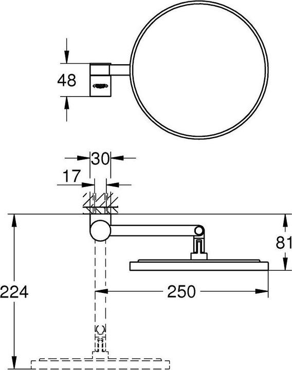 Image du produit Grohe miroir cosmétique Selection warm sunset poli 41077DA0