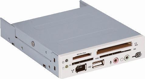 Actual product image Eurocase Card reader 33in1,USB,AU,FW,white