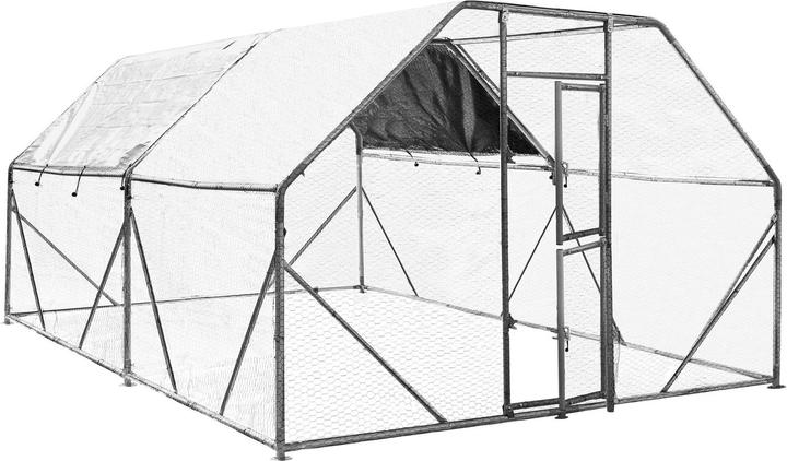 Produktbild Wiltec XXL Freilaufgehege 6x3x2m Aussengehege Voliere Hühnerstall Kleintiergehege