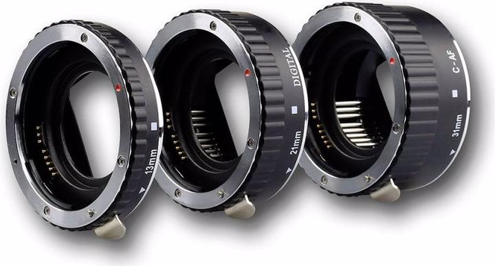 Actual product image Meike Extension Tube Set AF (Macro intermediate ring, Canon EF-S, Canon EF)