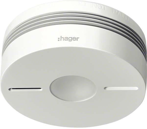Image du produit Hager TG550A Détecteur de fumée sans fil 10 ans blanc Détecteur de fumée de petite taille conforme à la