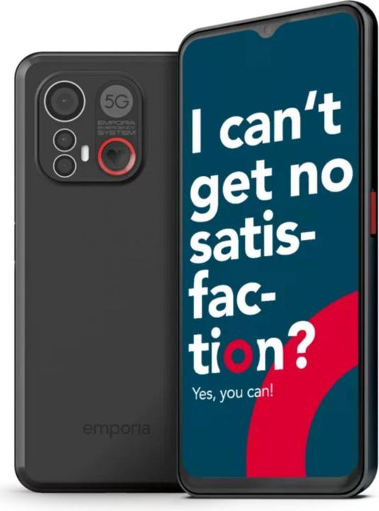 Image du produit Emporia ME6 (5G) avec bouton de panique (128 Go, Noir, 6.58", SIM simple, 50 Mpx, 5G)