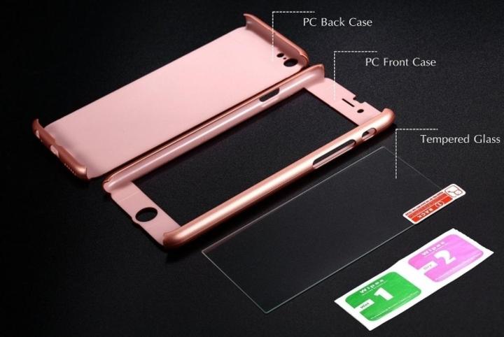Image du produit Floveme Étui en verre blindé 360 degrés pour iPhone 8 Protection intégrale (1 pièce(s), Apple iPhone 8)